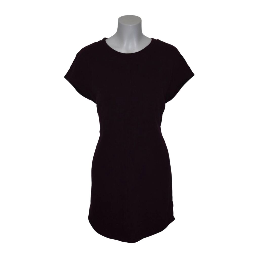Athleta Embrace Tie Dress Burgundy Red Mini Short Dress Casual Womens Small
